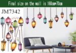Fashion arab droplight Wall Stickers For Living Room Diy 3d Home Decor JM7342 - Image 12