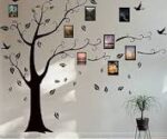 NC5070-12 Large Photo Frame Tree Memory Tree Wall Stickers Living Room Decorative Mural VinyHigh Black Color - Image 6
