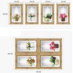 3D Fake Picture Frame Stereo Flowers in the Vase Wall Stickers Living Room Bedroom Fresh Plant Wall Decals Wall Border Decor - Image 11