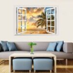 PROMO WALL STICKER STIKER DINDING 60X90 XL8022G AUTUMN VILLAGE WINDOW - Image 12