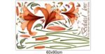 xl8195 flowers butterfly leaf wall stickers for kids rooms living room bathroom kitchen decor wall decals poster - Image 6