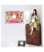 Decals Design '3D Cherry Blossoms Flowers Path Endless Venture xl8022c' Wall Sticker (PVC Vinyl, 60 cm x 90 cm) - Image 4
