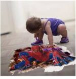 AY9269 3D Spiderman Floor Stickers wall Decals Removable PVC Superman Wall stickers Home Decor Mural Cartoon Decor - Image 5