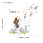 Wall Stiker ABC1060 Girl n Fly – Wallsticker  Wall Sticker  Wallstiker  Wall Stiker Stiker Dinding  Hiasan Dinding - Image 6