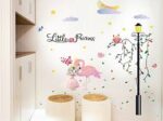 SK9352 Little Princess Flamingo WALLSTICKER STIKER DINDING UK 60X90 - Image 2