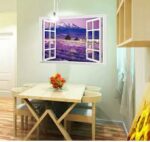 ay9234b Large Lavender Mountain 3D Window Scene View Removable Wall Sticker Decal - Image 5