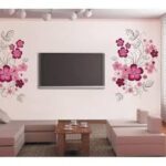 Removable Vinyl Wall Stickers Flowers Living Room TV/Sofa Background Home Decoration Wall Decals 60*90cm JM7151 - Image 9