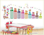 Ay642 Buy Cartoon Animal Multiplication Table Wall Sticker Multicolou centimeter in Saudi Arabia Cartoon Animal Multiplication Table Wall Sticker - Image 3