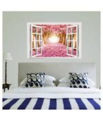 Decals Design '3D Cherry Blossoms Flowers Path Endless Venture xl8022c' Wall Sticker (PVC Vinyl, 60 cm x 90 cm) - Image 2