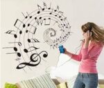 Wall Sticker Transparan / Stiker Dinding Music Note II AY9164 - Image 2