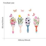 JM7355 Butterfly Flower Bedroom Living Room Sofa Background Wall Sticker - Multi-A - Image 4