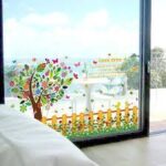 sk9024 Home decor love tree stickers for wall removable colorful wall pictures for living room