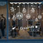 Miico XH7243 Christmas Sticker Home Decoration Sticker Window and Wall Sticker Shop Decorative Stickers - Image 4