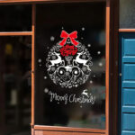 Miico XH7241 Christmas Sticker Home Decoration Sticker Window and Wall Sticker Shop Decorative Stickers - Image 2