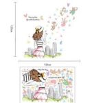 Wall Stiker ABC1060 Girl n Fly – Wallsticker  Wall Sticker  Wallstiker  Wall Stiker Stiker Dinding  Hiasan Dinding - Image 8