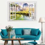 Wall sticker Jendela Tebing Pohon XL8022H (90x60) Stiker Dinding - Image 7