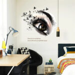 Sks6031 wall stickers beautiful eye living room bedroom wall decoration home decoration mural art - Image 3