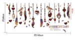 DIY Feather pendant Wall Sticker SK9177 - Image 9