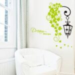 ay7183 street leaves wall decal wallsticker decoration 50x70cm - Image 4