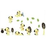 Luminous Baby Dog Wall Decals Cute Puppy Fluorescent Stickers for Home Decoration Kids Cartoon Wallpaper Glow in the Dark Room - Image 7