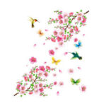 Removable Flowers Butterfly Wall Stickers Decal Art Vinyl Mural Room Decor DIY AY9158 - Image 3