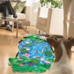 Creative 3D Lotus Pond Vinyl Wall Stickers Funny Art Wall Mural Floor Decals for Kids Rooms Bedroom Bathroom Waterproof XL8305 - Image 6