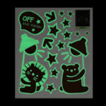 Brown Teddy & Stars Wall Sticker