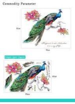 Peafowl Tree branches Home Decor adesivo de parede Art Decals 3D DIY Wall paper decoration for Kids Rooms flowers Wall Stickers sk9153 - Image 4