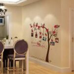 SK9086 New Chic Family Red Flowers Photo Frame Tree Wall Sticker Living Room Decor Room Decals - Image 10
