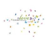 Ay6041 yl Wall Art Stickers Large DIY Wall Paper Mirror Poster Tattoos Quotes - Image 2