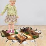 3D stereo decoration wall breaking home personalized wall sticker AY9255 remove wall stickers - Image 3
