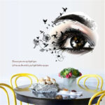 Sks6031 wall stickers beautiful eye living room bedroom wall decoration home decoration mural art - Image 4