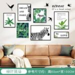 HEUREKA Green Plant with Zebra Design Peel and Stick Self Adhesive Wall Sticker (60 CM X 90 CM) - Image 6