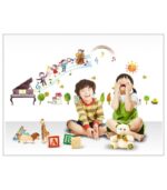 Cartoon note wall stickers Living room bedroom children's kindergarten decoration Ay7053 - Image 4