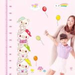 ME Pig Growth Height Measure Chart Pattern Wall Sticker Ay7262w