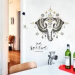Sk7168 Elephant Wall Decals Bedroom Indian Yoga Vinyl Decal Sticker Boho Decor - Image 5