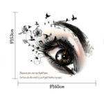 Sks6031 wall stickers beautiful eye living room bedroom wall decoration home decoration mural art - Image 6