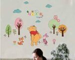 Studio Briana 90 cm Jungle Theme Pooh Bear, Piglet, Cat And Owl Artistic Wall Decal For Kids Room Self Adhesive Sticker - Image 3