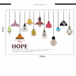 Sk9144 Colorful Light Lamp Wall Sticker - Image 3