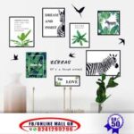 HEUREKA Green Plant with Zebra Design Peel and Stick Self Adhesive Wall Sticker (60 CM X 90 CM) - Image 7