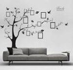 NC5070-12 Large Photo Frame Tree Memory Tree Wall Stickers Living Room Decorative Mural VinyHigh Black Color - Image 4