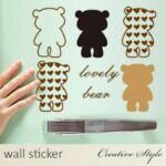 AY6039  Wall Sticker-Cute Bear Sticker - Image 5
