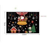 Border Wall Paste Christmas Tree Shop Shop, Glass Paste Window Door Decoration, Santa Claus Paste Paper Window Flower - Image 8