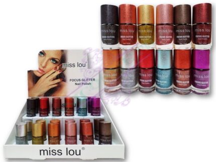 miss lou focus glitter nail polish 12 piece '2