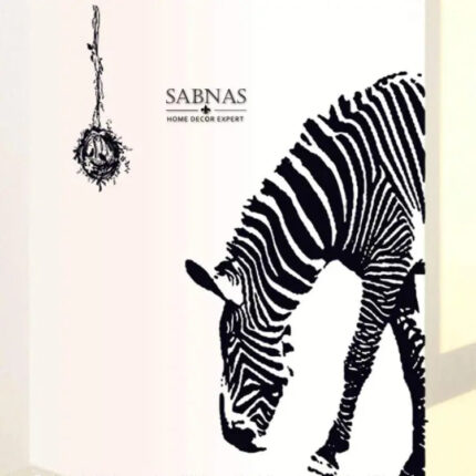 Sabnas Only Beautiful Zebraa Wall Decal Sticker Wall Decor decoration Stickers For bedroom Living room Garden home Black color ay9030