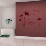 Purple Romantic Blooming Flowers Decorative Wall Stickers - Image 6