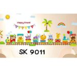 Sk9011 Cartoon Animal Train Wall Sticker - Image 4