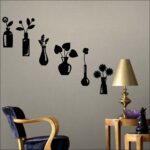 SET OF 6  Flowerpots Wall Sticker ,12 inches  Wall Decor, Home Decor, Amozing Wall Sticker For Your House - Image 3