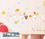 Ay7115 Clothes Hanger Birds Sticker DIY Removable Cartoon Art Vinyl Home Wall Stickers - Image 2