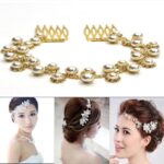 Hair Bridal Accessories Hairpin White Pearl Studded Party Bride Headpiece Headdress Ornament